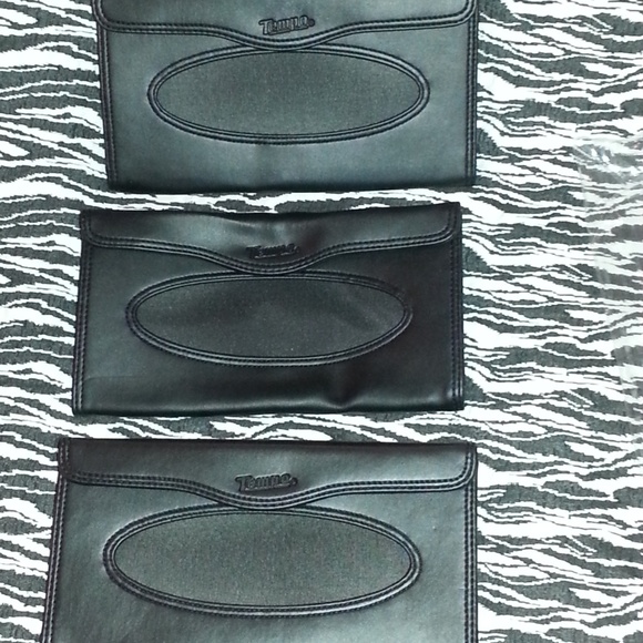 NEW Black Sun Visor Car Facial Tissue Holder Case /Bag/Box/cover Send Your Offer - Picture 2 of 5